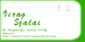 virag szalai business card